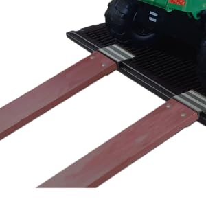 conversion kit loading ramps 2x8 board ends aluminum plates atv utv lawn mower dirt bike snowmobile