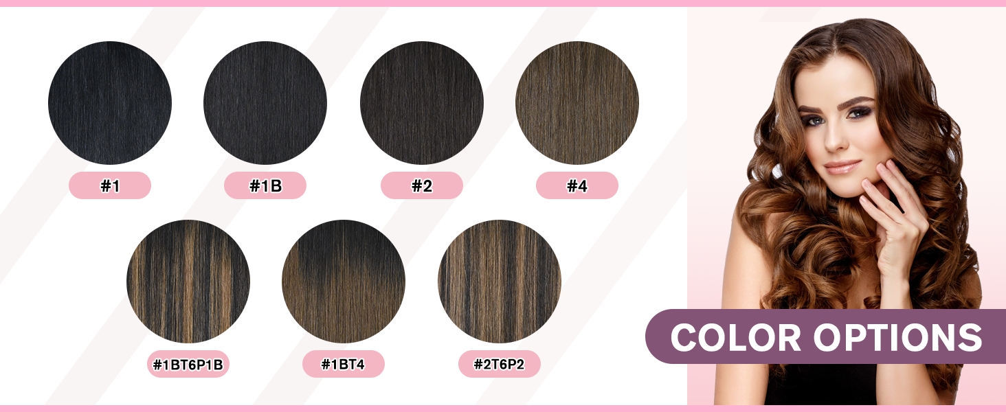 Clip in hair extensions