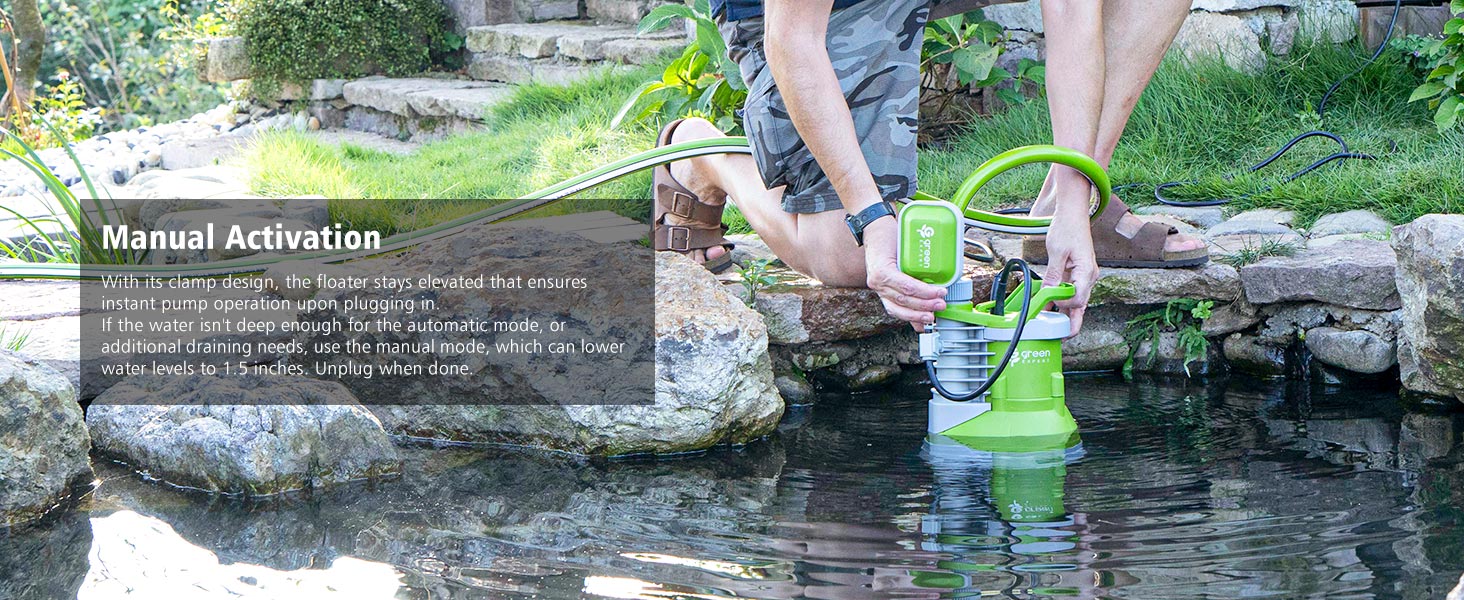 Buckle design of float switch can keep the floater uplifted for permanently working until plug off