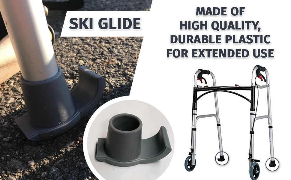 tulimed ski glide for folding walker