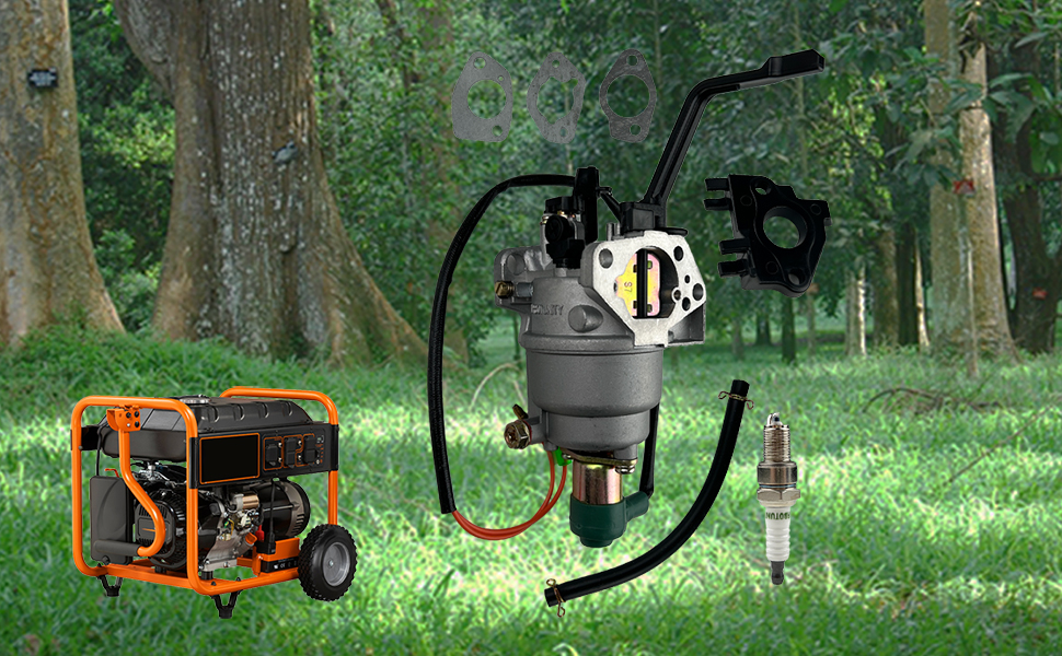 TURBOTUNITY P27-1D Generator Carburetor Kit for Champion Predator Generac 420cc 439cc 459cc 11hp