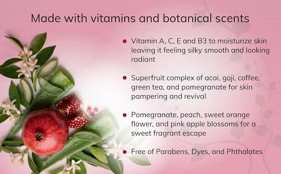 Vitabath Pomegranate Bellini Blush Body Wash 2