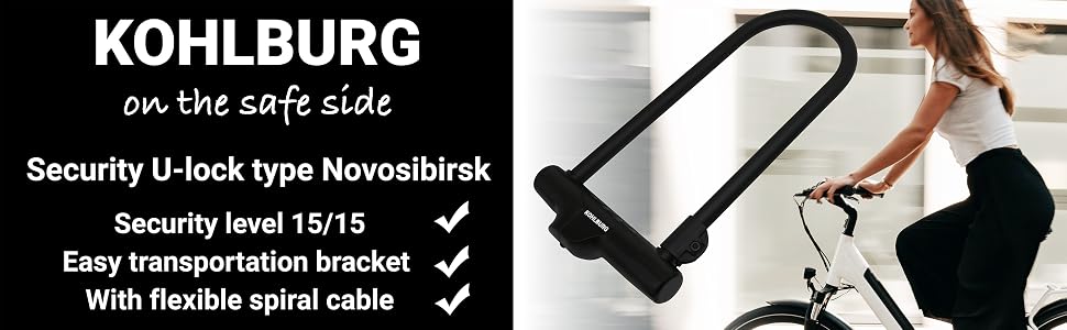 heavy duty U-lock for bicycle