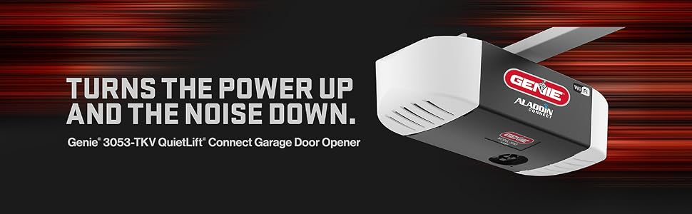 Genie quietlift connect smart garage door opener, ultra quiet works with alexa garage door opener