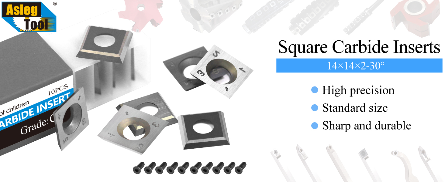 14mm Square Carbide Replacement Cutter Inserts Knives
