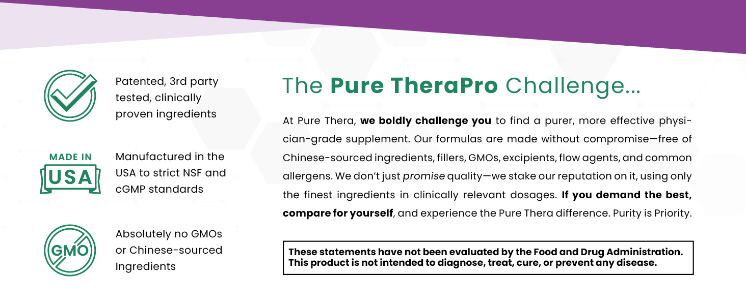 Our commitment is to pure, clean ingredients with full transparency