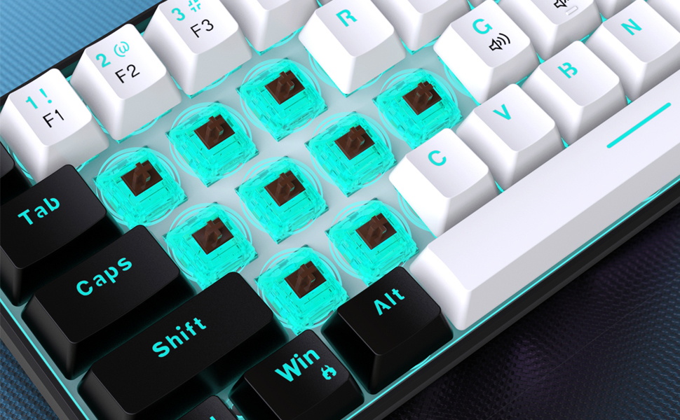 small led mechanical keyboard