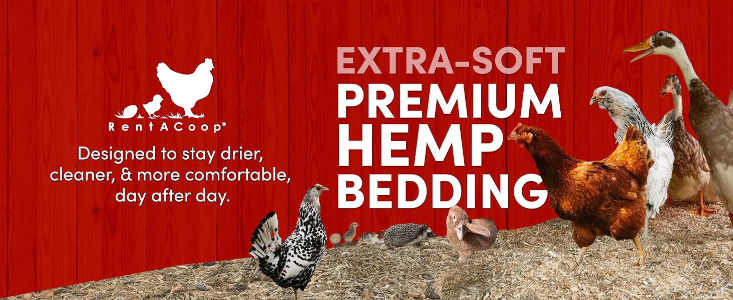 RentACoop Extra-Soft Premium Hemp Bedding