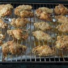 Baking chicken wings