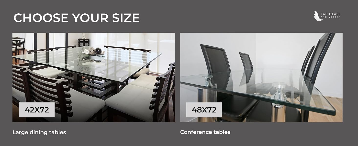 glass table top replacement tempered rectangular clear furniture protector desk cover dining coffee