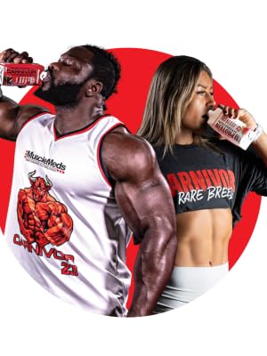 MuscleMeds RTD sampler 5 pack akim and lauren drinking the product