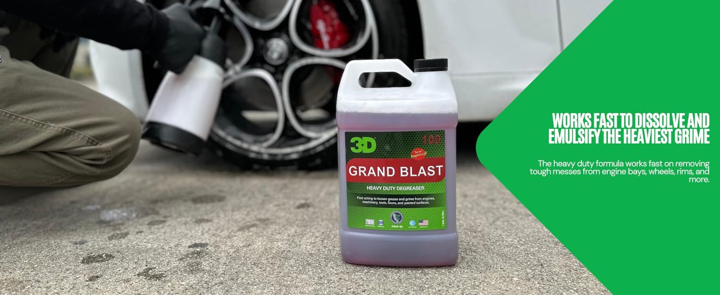 Works fast to dissolve and emulsify the heaviest grime