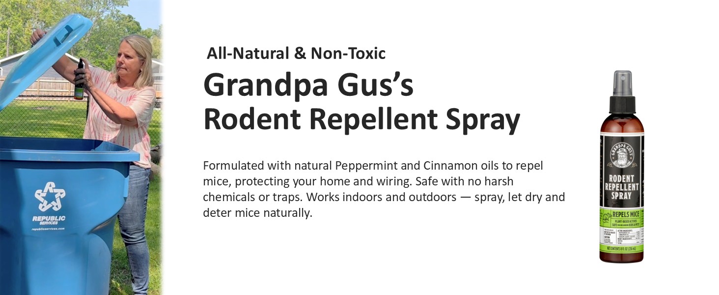 grandpa gus's rodent repellent spray 8 oz