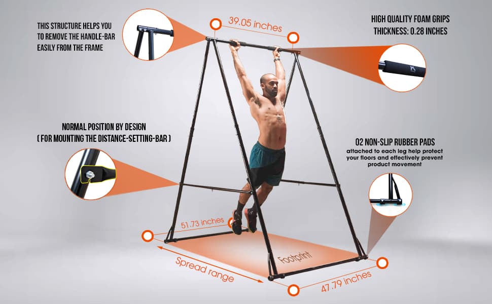 kt folding pull up stand details