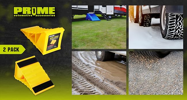 Non Slip Base Wheel Chocks-02pc