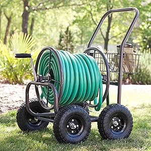 hose, cart, reel, garden