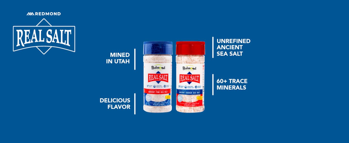 The benefits of Redmond Real Salt. Utah mined, Unrefined Sea Salt, Trace minerals