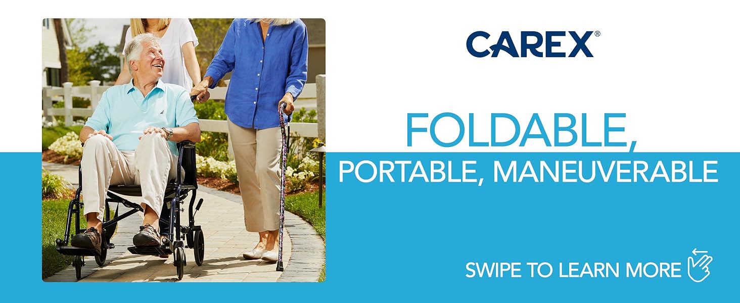Foldable Transport Wheelchair