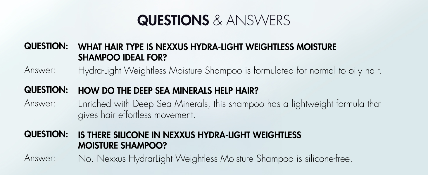 Questions &amp; answers section.