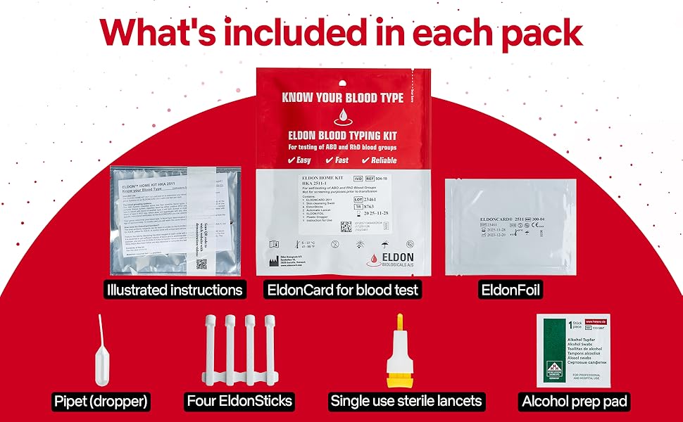 blood tester kit blood type test kit home blood type kit eldoncard blood type test kit