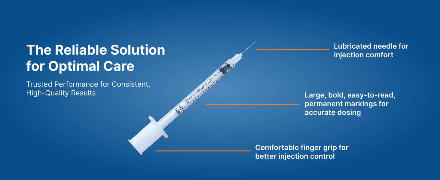Carepoint Vet insulin-free syringes