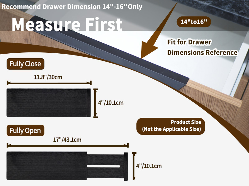 drawer divider black