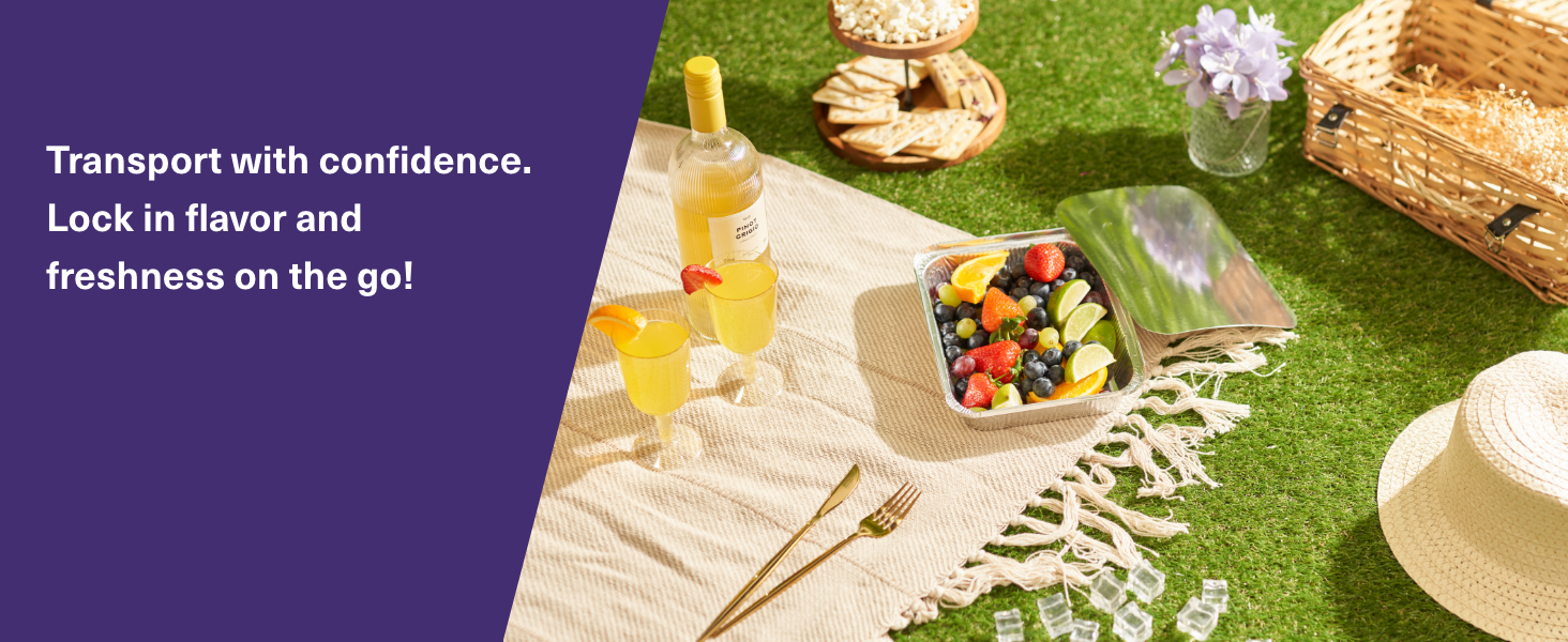 Transport with confidence. Lock in flavor and freshness on the go!