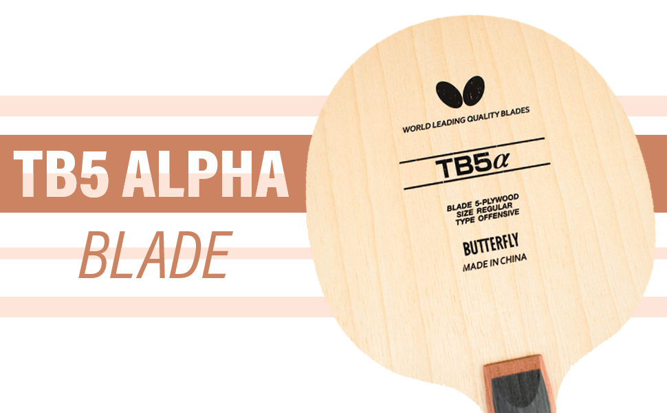 Butterfly TB5 Alpha table tennis blade