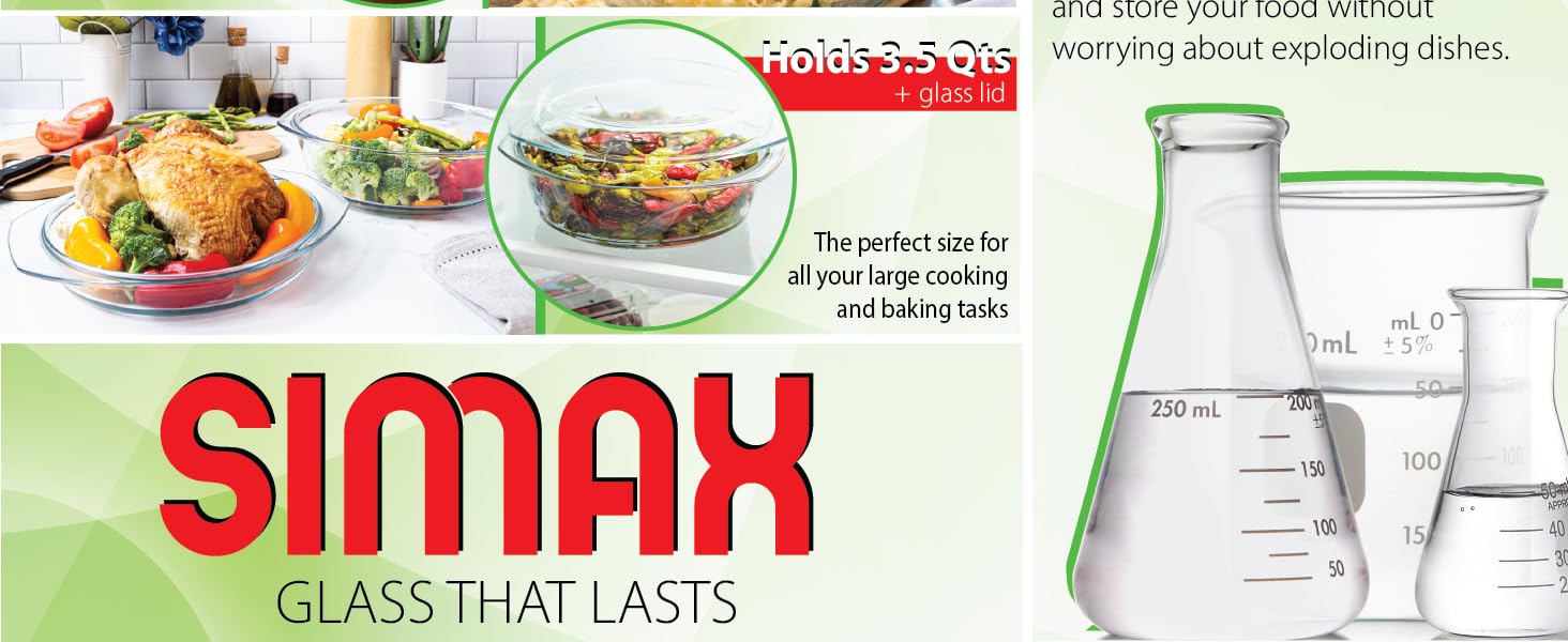glass casserole set