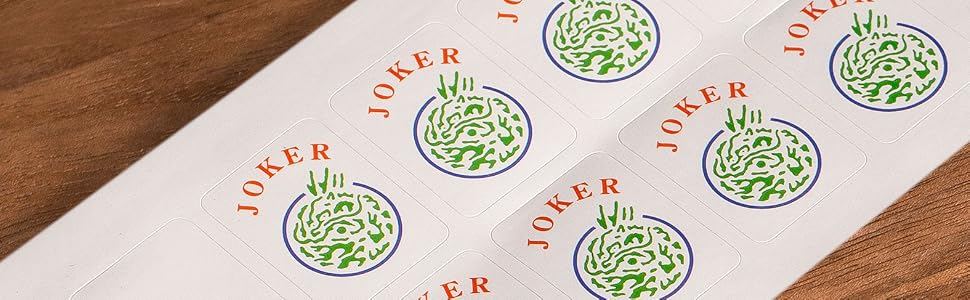 American Mahjong Joker Tile Decal Stickers
