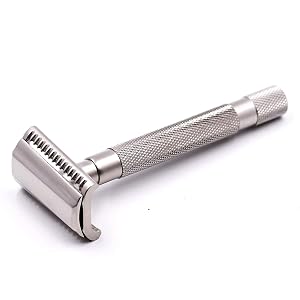 Parker Semi-Slant Safety Razor Satin Chrome Finish