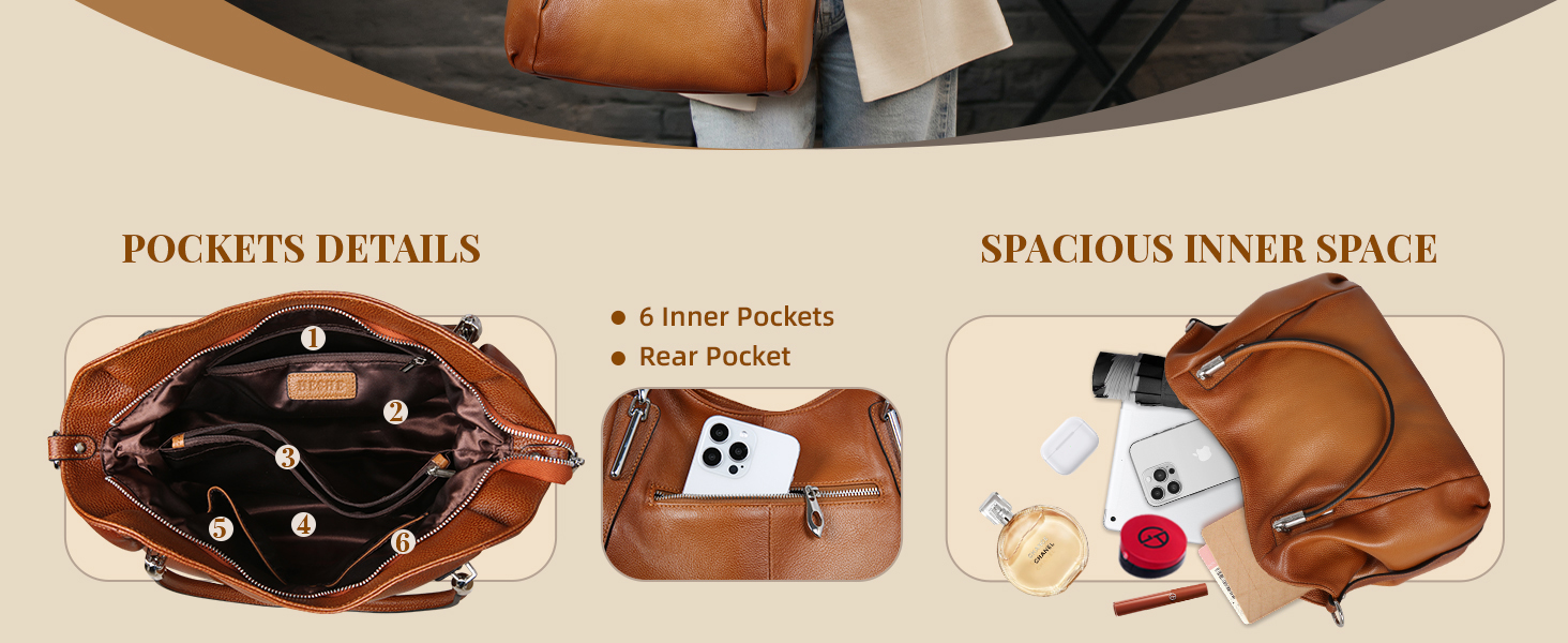 soft leather shoulder handbag