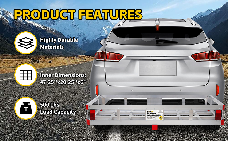 MaxxHaul 70108 Aluminum Cargo Carrier Product Feature