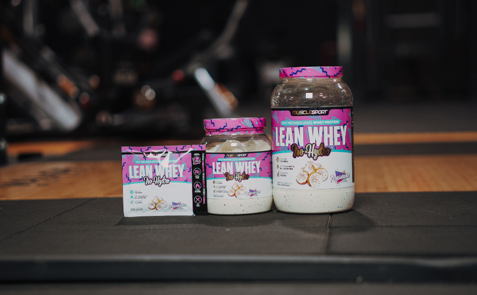 lean whey protein powder supplement