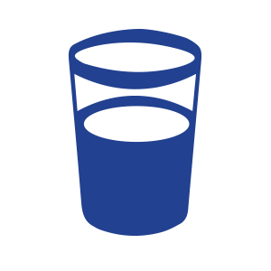 illustrated glass of water