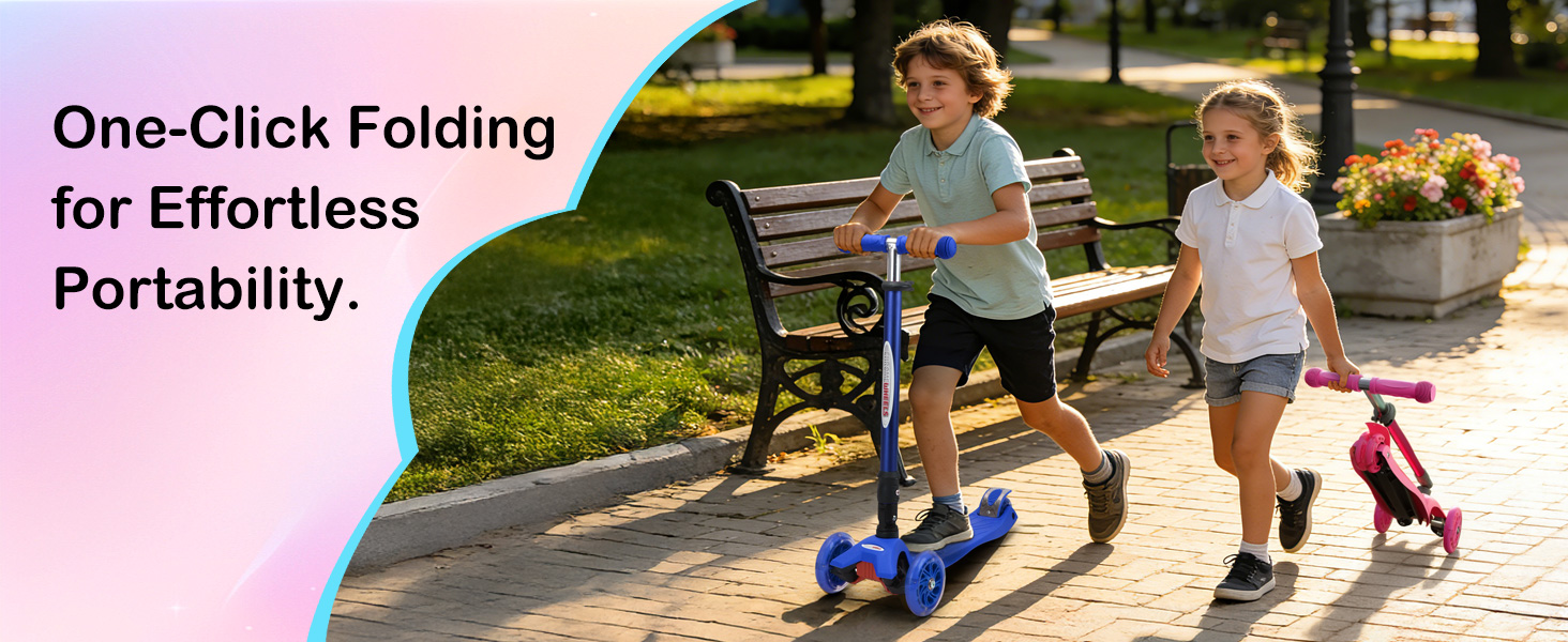 ChromeWheels Foldable Scooters for Kids