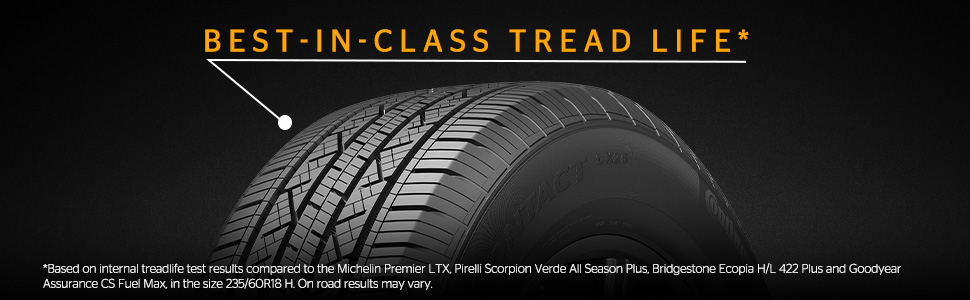 Continental CrossContact LX25 long tread life