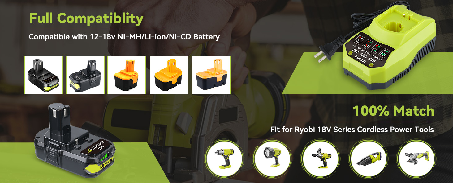 ryobi 18v battery and charger