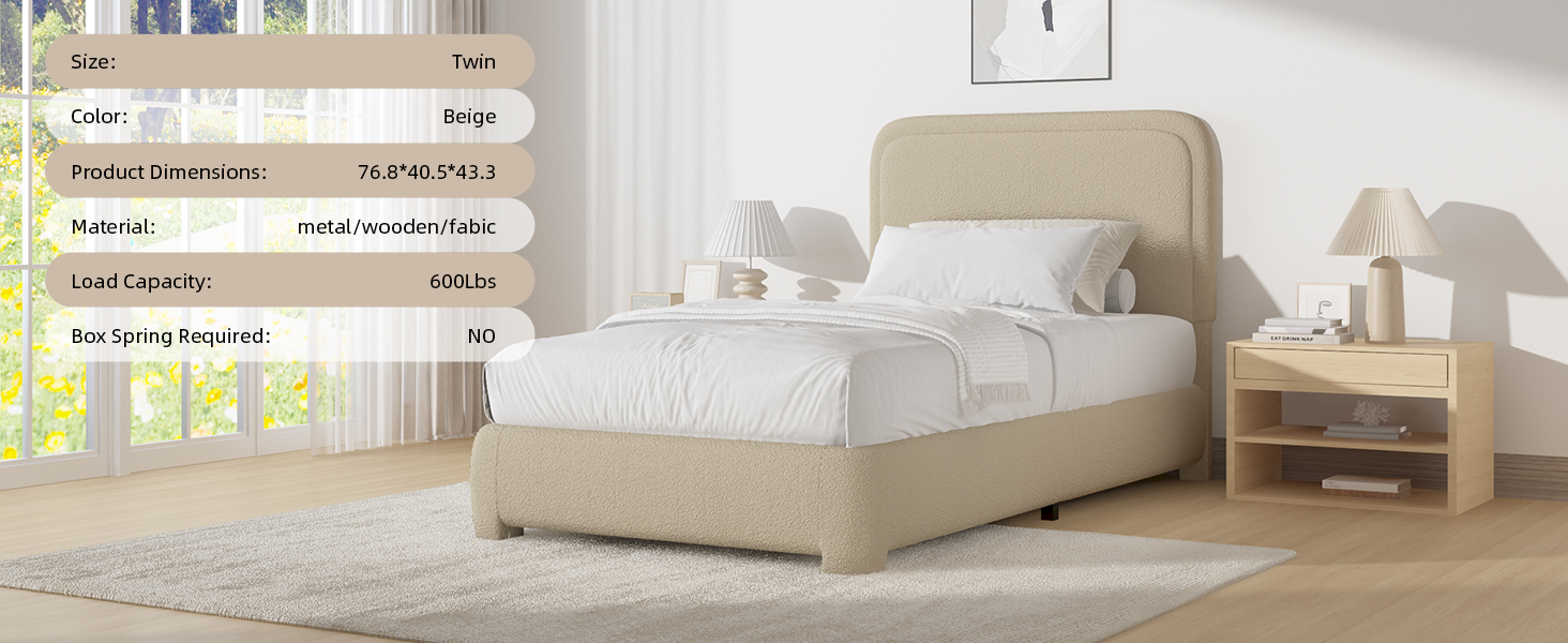 Upholstered bed frame
