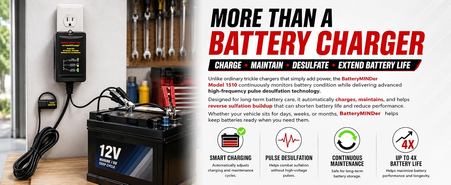 batteryminder 1510 battery maintainer