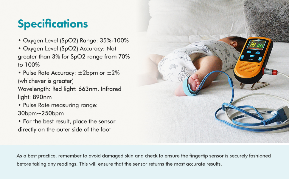 Infant Foot Wrap SpO2 Sensor #72 CMI Health