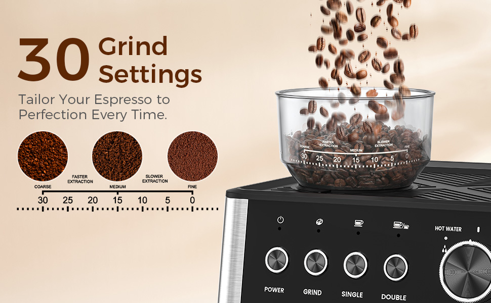 Espresso Machine with Grinder