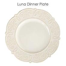 white luna embossed round stoneware dinnerware dish set for 4 microwave dishwasher safe
