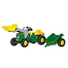 John Deere Tractor with Frontloader &amp; Trailer