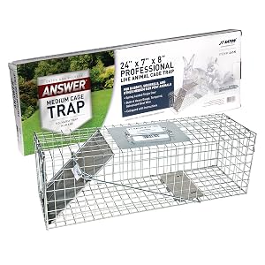 JT Eaton Answer 465N Live Animal Cage Trap for Rabbits, Squirrels and Other Medium Size Pests Animal