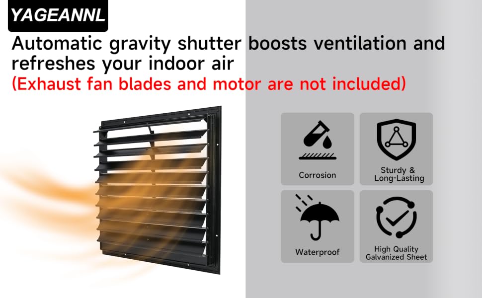 Automatic Gravity Shutter