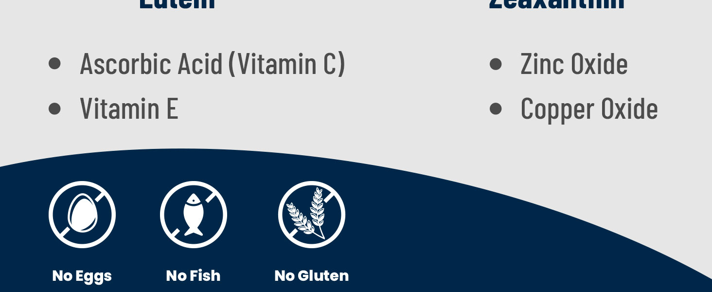 eye health vitamins with zinc and no gluten