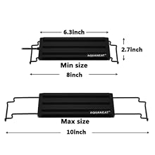 Fits aquarium tank from 8&amp;#34; to 10&amp;#34; in length