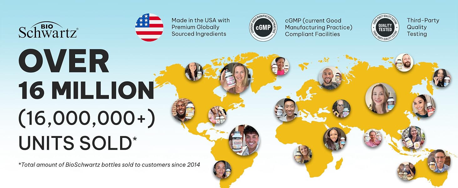 Made in USA with Globally Sourced Ingredients