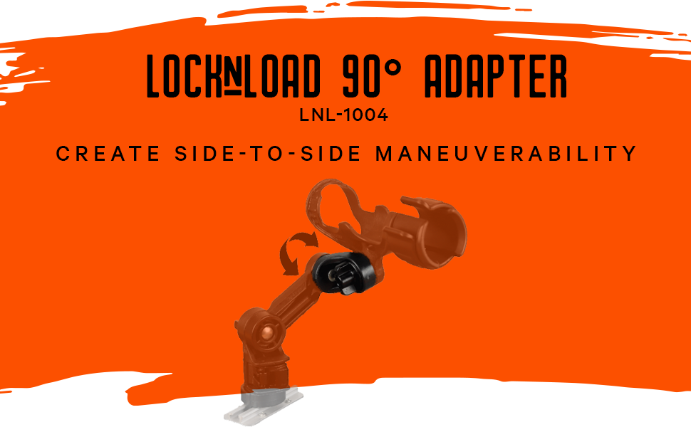 yakattack locknload 90 degree adapter lnl-1004 create side-to-side maneuverability